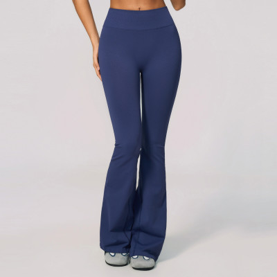 Custom yoga leggings|Wholesale Seamless flared leggings - tummy control high waist slimming