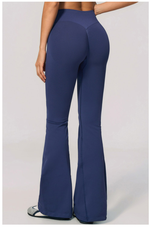 Custom yoga leggings|Wholesale Seamless flared leggings - tummy control high waist slimming
