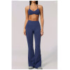 Custom yoga leggings|Wholesale Seamless flared leggings - tummy control high waist slimming