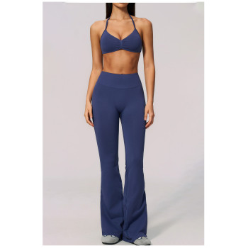 Custom yoga leggings|Wholesale Seamless flared leggings - tummy control high waist slimming