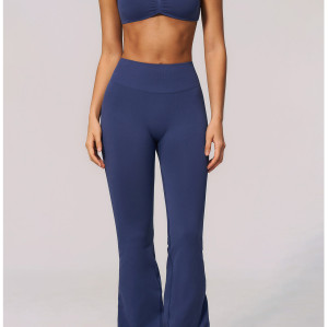 Custom yoga leggings|Wholesale Seamless flared leggings - tummy control high waist slimming