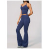 Custom Yoga Sets|Wholesale Seamless high-elastic yoga wear round neck short sleeves high waist