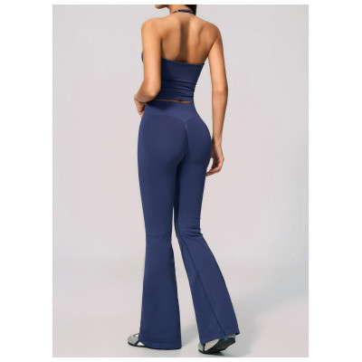 Custom Yoga Sets|Wholesale Seamless high-elastic yoga wear round neck short sleeves high waist