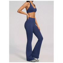 Custom Yoga Sets|Wholesale Seamless high-elastic yoga wear round neck short sleeves high waist