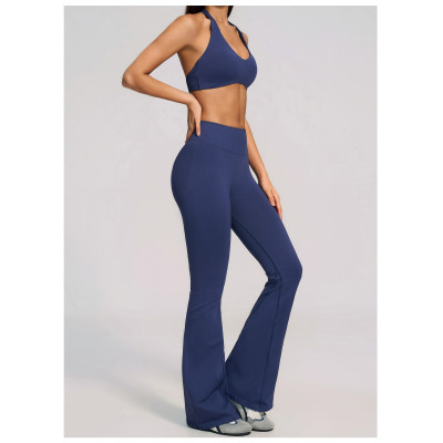 Custom Yoga Sets|Wholesale Seamless high-elastic yoga wear round neck short sleeves high waist