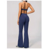 Custom Yoga Sets|Wholesale Seamless high-elastic yoga wear round neck short sleeves high waist