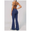 Custom Yoga Sets|Wholesale Fitness outfit set with thin straps and halter neck for quick-drying