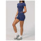 Custom Yoga Sets|Wholesale Seamless sportswear set with high elasticity round neck for tummy control