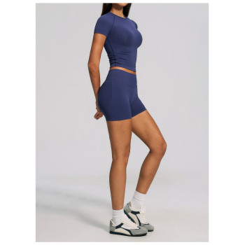 Custom Yoga Sets|Wholesale Seamless sportswear set with high elasticity round neck for tummy control