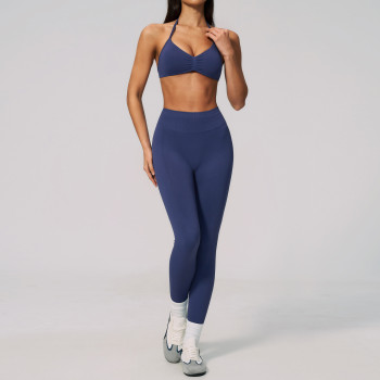 Custom Yoga Sets|Wholesale Seamless Yoga Set for Exercise Fitness Back Enhancement and High Waist