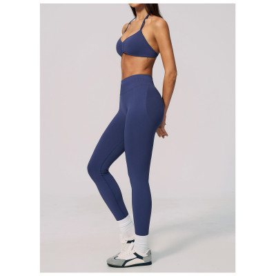 Custom Yoga Sets|Wholesale Seamless Yoga Set for Exercise Fitness Back Enhancement and High Waist