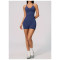 Custom Yoga Sets|Wholesale Seamless Lycra Set for Women Backless Halter Neck Vest High Elasticity