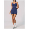 Custom Yoga Sets|Wholesale Seamless Lycra Set for Women Backless Halter Neck Vest High Elasticity