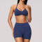 Custom Yoga Sets|Wholesale Lycra seamless yoga suit for women backless halter neck and quick-drying