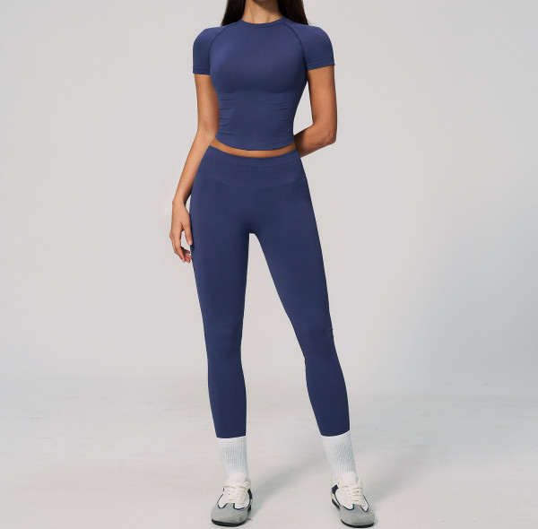 Custom Yoga Sets|Wholesale Lycra seamless yoga suit for women backless halter neck and quick-drying