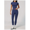 Custom Yoga Sets|Wholesale Lycra seamless yoga suit for women backless halter neck and quick-drying