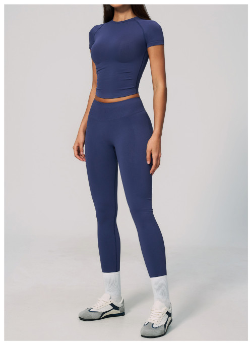 Custom Yoga Sets|Wholesale Lycra seamless yoga suit for women backless halter neck and quick-drying