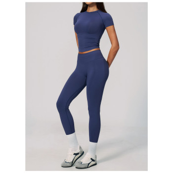 Custom Yoga Sets|Wholesale Lycra seamless yoga suit for women backless halter neck and quick-drying