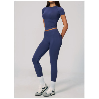 Custom Yoga Sets|Wholesale Lycra seamless yoga suit for women backless halter neck and quick-drying