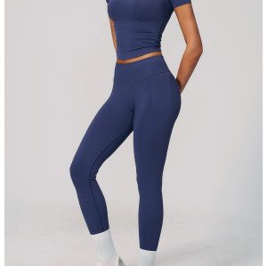 Custom Yoga Sets|Wholesale Lycra seamless yoga suit for women backless halter neck and quick-drying