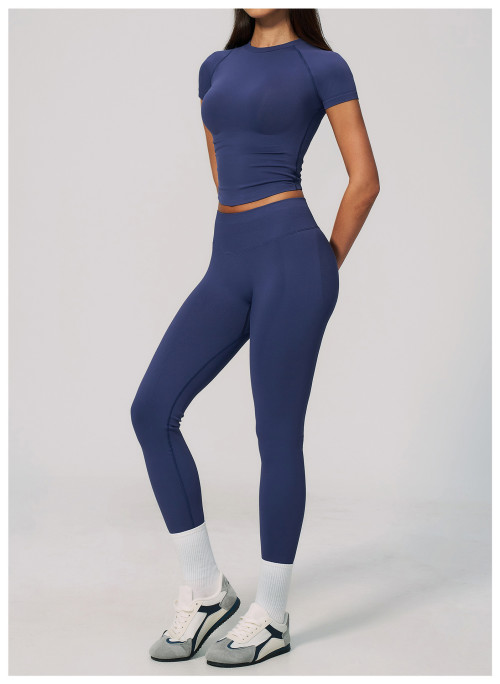 Custom Yoga Sets|Wholesale Lycra seamless yoga suit for women backless halter neck and quick-drying