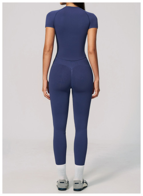 Custom Yoga Sets|Wholesale Lycra seamless yoga suit for women backless halter neck and quick-drying