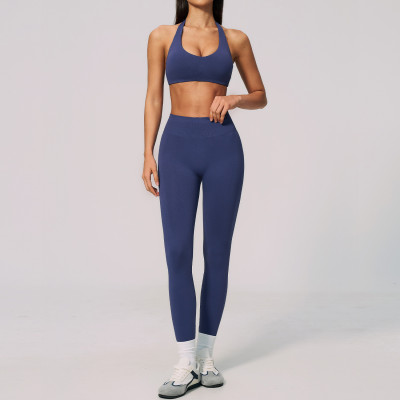 Custom Yoga Sets|Wholesale New seamless yoga suit for women, high elasticity and 3D