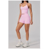 Custom Yoga Sets|Wholesale Seamless Yoga Set with Halter Neck Beautiful Back Lifted Hip for Outdoor