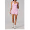 Custom Yoga Sets|Wholesale New women's yoga outfit set with halter neck and V-neck for outdoor use
