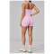Custom Yoga Sets|Wholesale New women's yoga outfit set with halter neck and V-neck for outdoor use