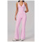 Custom Yoga Sets|Wholesale V-neck yoga suit set for women halter neck slim fit sportswear supplier