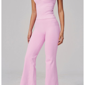Custom Yoga Sets|Wholesale V-neck yoga suit set for women halter neck slim fit sportswear supplier