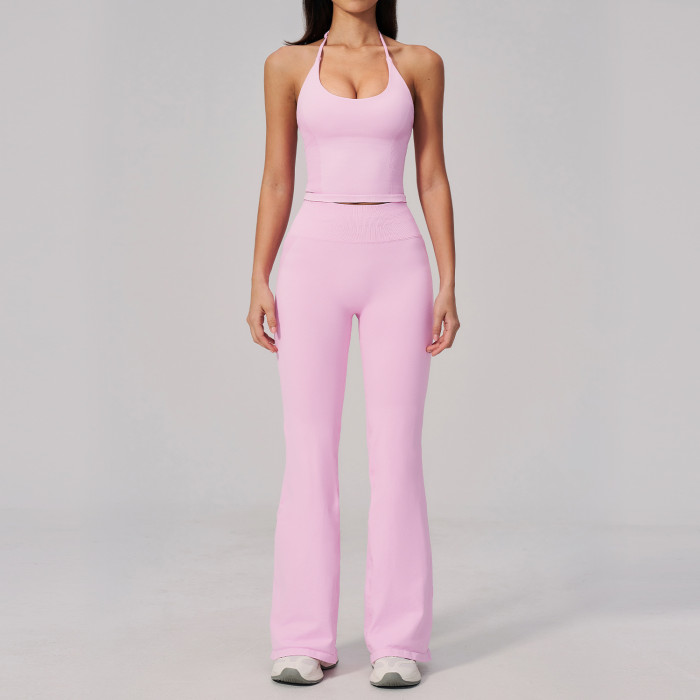 Custom Yoga Sets|Wholesale Women's seamless yoga suit for summer, suitable for yoga and fitness