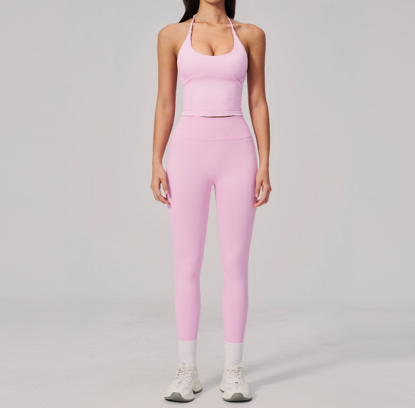 Custom Yoga Sets|Wholesale Women's yoga set high-end outdoor running sports quick-drying seamless