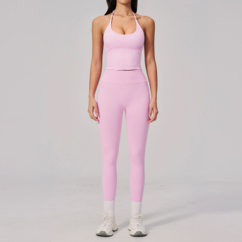 Custom Yoga Sets|Wholesale Women's yoga set high-end outdoor running sports quick-drying seamless