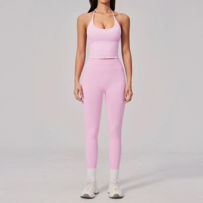 Custom Yoga Sets|Wholesale Women's yoga set high-end outdoor running sports quick-drying seamless