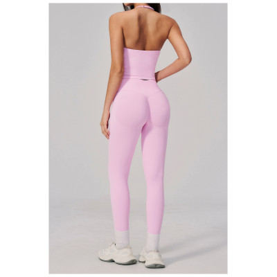 Custom Yoga Sets|Wholesale Women's yoga set high-end outdoor running sports quick-drying seamless
