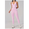Custom Yoga Sets|Wholesale Seamless Peach Hip High Elastic Back Sports Yoga Set