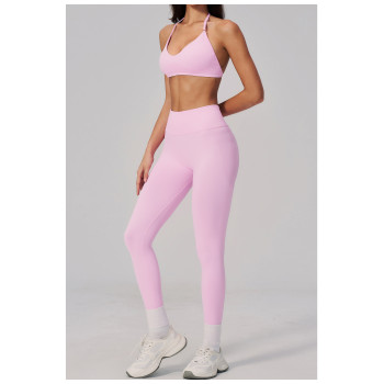 Custom Yoga Sets|Wholesale Seamless Yoga Set for Women Halter Neck Backless Quick-Drying Vendors