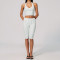 Custom Yoga Sets|Wholesale New polka dot yoga suit set with polyester/spandex print and deep V-neck
