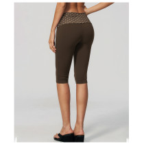 Custom yoga leggings|Wholesale Yoga shorts with folded waistband outdoor running polka dot sports