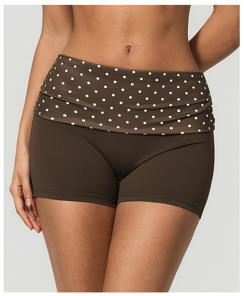 Custom Sports Shorts|Wholesale New color-blocked, high-elasticity, tummy-control fitness shorts