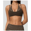 Custom Yoga bra|Wholesale New faux two-piece yoga bra with color-blocked halter neck strap