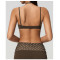 Custom Yoga bra|Wholesale New faux two-piece yoga bra with color-blocked halter neck strap