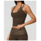 Custom Yoga Vest|Wholesale New color-blocked polka dot sports bra halter neck shaping yoga