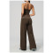 Custom Yoga Sets|Wholesale Stylish polka dot faux two-piece running tracksuit with brushed fabric