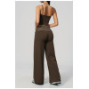 Custom Yoga Sets|Wholesale Stylish polka dot faux two-piece running tracksuit with brushed fabric