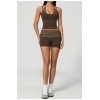 Custom Yoga Sets|Wholesale Women's sports yoga suit with halter neck running quick-drying