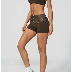 Custom Yoga Sets|Wholesale New polka dot yoga outfit set with halter neck strap for running