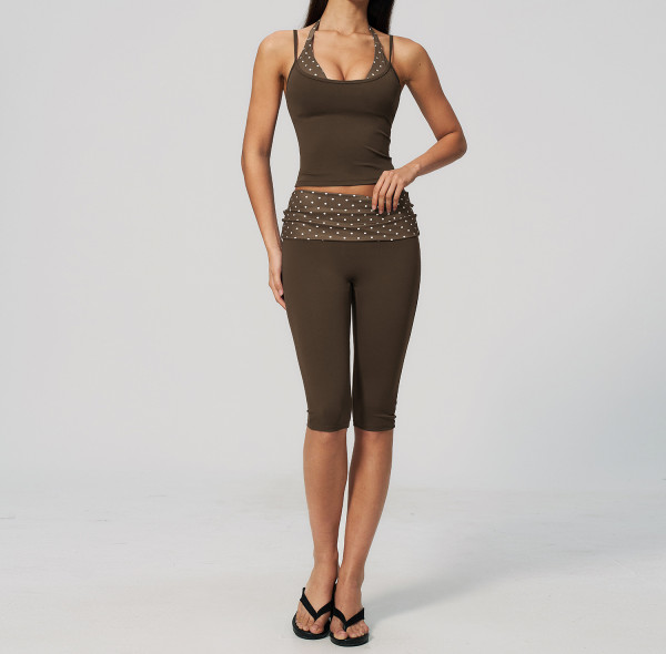 Custom Yoga Sets|Wholesale Pilates workout set with butt lifting high elasticity and breathability